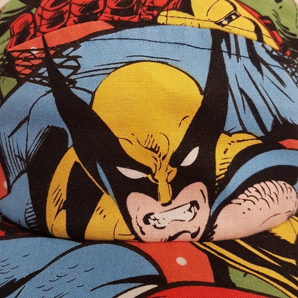 Handmade Marvel Comics Hat Trucker Hat Classic Cap Avengers Wolverine Superhero - Picture 3 of 16